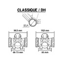 Boitier de pédalier BSA pour système CINCH ( Next SL 30 mm )