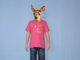 Pure Gear T-shirt Chasse au Papillon Rose