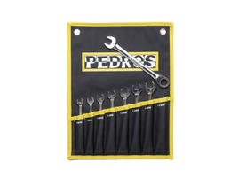 Pedros Jeu de 8 clés plates à cliquet Ratcheting Combo Wrench Set