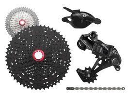Sram Mini Groupe GX 1x11v avec Cassette Sunrace MX8 Noir