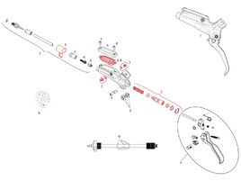 Sram Kit piston pour levier Guide R / RE, Code R et DB5