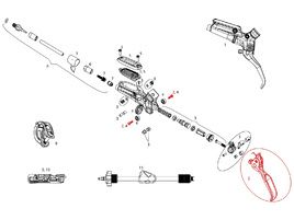 Sram Levier Aluminium Guide RSC, Code RSC