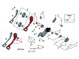 Shimano Chape externe pour dérailleur XTR M9000 - Chape longue