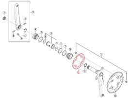 Shimano Plateau XTR M985 2X10 vitesses - 28 dents