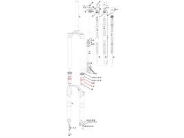 Bagues de guidage pour fourche 32 mm