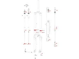 Rock Shox Kit entretien 200h/1 an pour Pike RCT / Pike RTC3 B1 (2018 et +) - Solo Air DebonAir