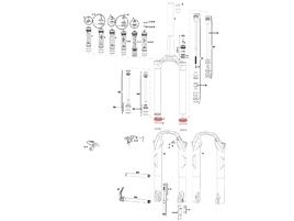 Rock Shox Kit joints racleurs 32 mm pour Reba 2014 et + / SID 2014-2016