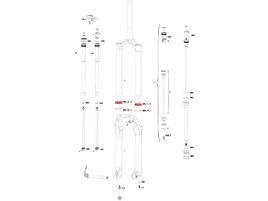 Rock Shox Kit Joints Racleurs SKF 35 mm pour Pike / Lyrik / Yari