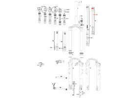 Rock Shox Solo Air shaft pour fourche Reba 2013-2017 / SID B