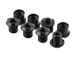 Absolute Black Kit de 4 vis + cheminées de plateaux Absolute Black pour VTT 2025
