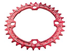 Race Face Plateau Mono Narrow Wide 104 mm Rouge