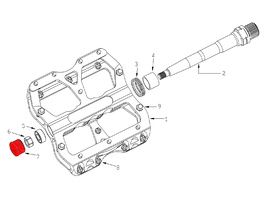 Reverse Components Kit bouchons d'axe pour pédales Escape