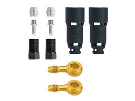Jagwire Kit raccords durite Quick-Fit pour Avid Juicy 5, 7, Carbone / Sram Guide B1