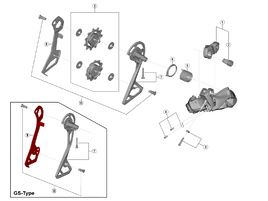 Shimano Chape interne pour dérailleur Ultegra Di2 R8050 - Chape moyenne