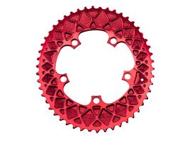 Absolute Black Plateau Ovale Premium - 5 trous 110 mm pour Sram - Rouge 2025