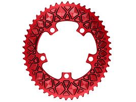 Absolute Black Plateau Ovale Premium - 5 trous 110 mm (non Sram) - Rouge 2025
