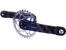 Sram Pédalier XX1 Eagle DUB Boost Gris avec plateau ovale Absolute Black