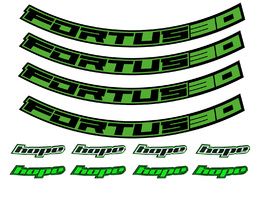 Hope Kit Stickers pour jantes Fortus 30 – 29" Vert 2025