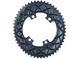 Absolute Black Plateau Ovale Premium - 4 trous 110 mm (Shimano asymétrique) - Gris 2025