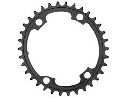 Absolute Black Plateau Ovale Premium - 4 trous 110 mm (Shimano asymétrique) - Noir 2025