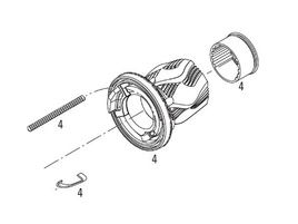Sram Poignée tournante droite pour GripShift X0 2005-2011