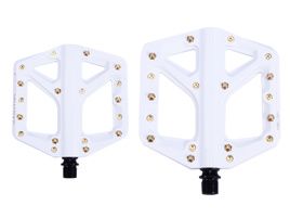 Crank Brothers Pédales Stamp 1 Blanc/Or 2021