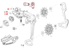 Sram Kit vis + butée pour dérailleur arrière 12v X01 Eagle AXS