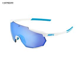 100% Lunettes Racetrap Movistar Team White – Hiper Blue