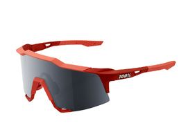 100% Lunettes Speedcraft Soft Tact Coral - Black Mirror