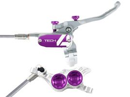 Hope Frein à disque arrière Tech 4 V4 Argent / Violet 2025