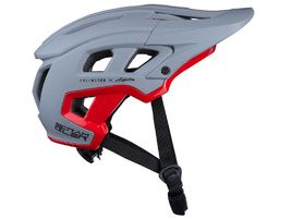 Kenny Casque Scrambler Gris Rouge