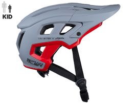 Kenny Casque Scrambler Enfant Gris Rouge