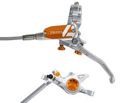Hope Frein à disque avant Tech 4 X2 Argent/Orange 2025