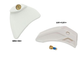 E Thirteen Plaques d'usure supérieures pour guide chaine Blanc