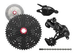 Sram Mini Groupe GX 1x11v avec Cassette Sunrace MX8 Noir