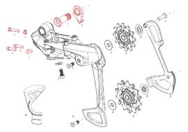 Sram Kit vis + butée pour dérailleur arrière 12v X01 Eagle