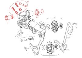 Sram Kit vis + butée pour dérailleur arrière 2X10v GX