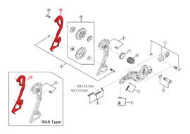 Shimano Chape Interne pour Dérailleur XTR M980 / M986