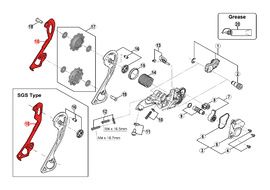 Shimano Chape Interne pour Dérailleur SLX M670 / M675 / XT M786