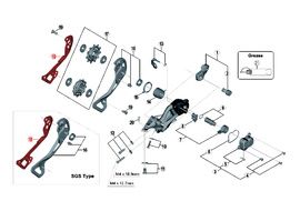 Shimano Chape Interne pour Dérailleur XTR M9000