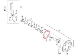 Shimano Plateau XTR M985 2X10 vitesses - 28 dents
