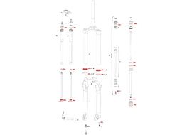Rock Shox Kit entretien 200h/1 an pour Pike RCT / Pike RTC3 B1 (2018 et +)