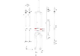 Rock Shox Kit Joints Racleurs SKF 35 mm pour Pike / Lyrik / Yari