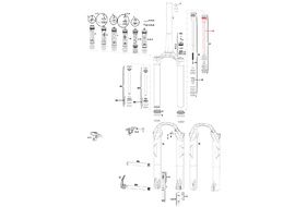 Rock Shox Solo Air shaft pour fourche Reba 2013-2017 / SID B