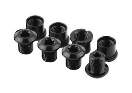 Absolute Black Kit de 4 vis + cheminées de plateaux Absolute Black pour VTT 2025