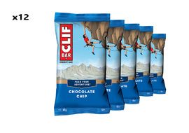 Clif Bar Boite de 12 barres énergétiques goût pépites de chocolat