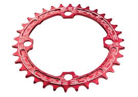 Race Face Plateau Mono Narrow Wide 104 mm Rouge