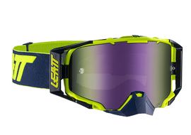 Leatt Masque Velocity 6.5 Iriz - Bleu Marine/Lime - Ecran Violet 2021