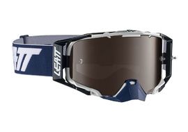 Leatt Masque Velocity 6.5 Iriz - Bleu Marine/Blanc - Ecran platinium 2021