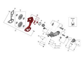 Shimano Chape Externe pour Dérailleur XTR M9100